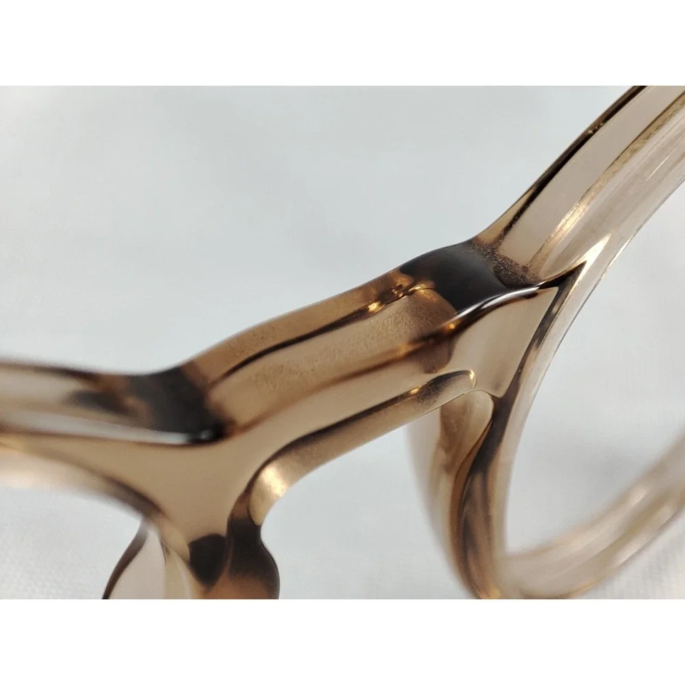 Burberry B 2318 3856 Transparent Tan Check Eyeglass Frames 51-18-140‎ Case - Picture 10 of 14